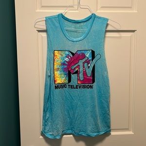 Tie Dye Colorful MTV Tank